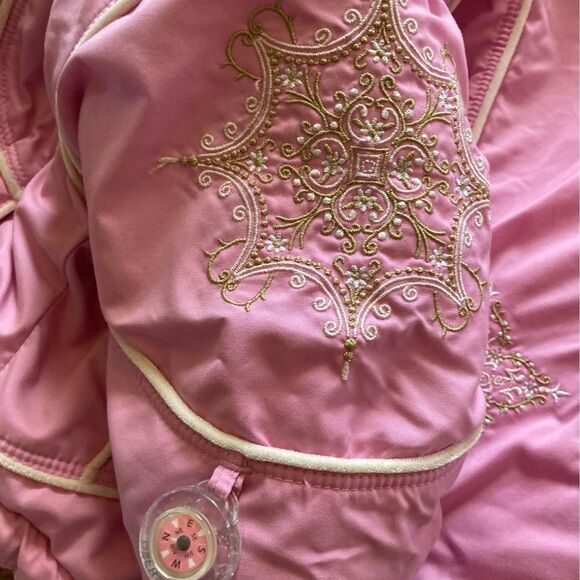 Obermeyer Kids Ski Snow Jacket Detachable Hood Embroidered Pink Size 2T - Picture 7 of 10